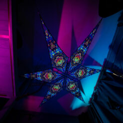 Fire Mushrooms - Psychedelic UV-Reactive Ceiling Decoration Canopy 6 Petals