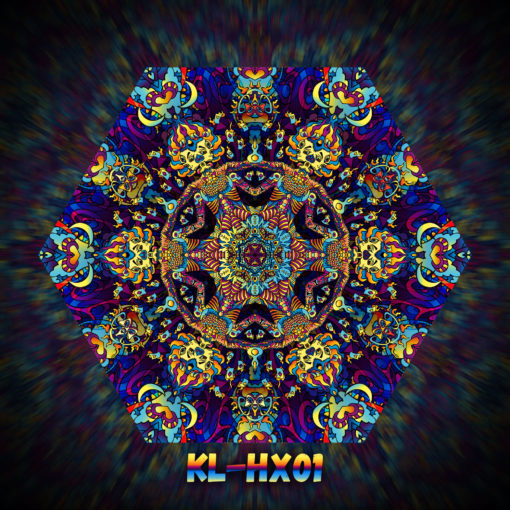 Kali in Acidland - Hexagon Design - KL-HX01 - UV-Print on Stretchable Lycra