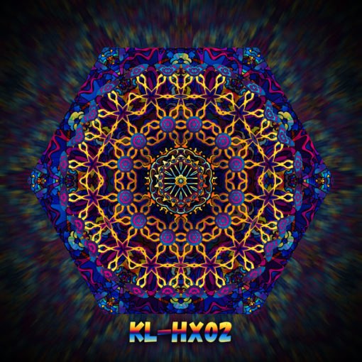 Kali in Acidland - Hexagon Design - HX02 - UV-Print on Stretchable Lycra