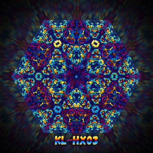 Kali in Acidland - Hexagon Design - HX03 - UV-Print on Stretchable Lycra