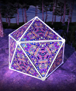 Kali in Acidland UV-Triangles - TR01 - Geodome - UV-Reactive Psychedelic Party Decoration - 3D Preview