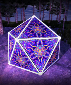 Kali in Acidland UV-Triangles - TR02 - Geodome - UV-Reactive Psychedelic Party Decoration - 3D Preview