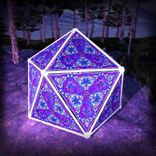 Kali in Acidland UV-Triangles - TR03 - Geodome - UV-Reactive Psychedelic Party Decoration - 3D Preview