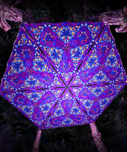 Kali in Acidland UV-Triangles - TR03 - 6 Pieces - UV-Reactive Psychedelic Party Decoration - 3D Preview