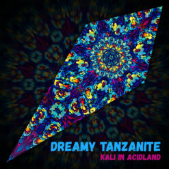 Dreamy Tanzanite - Psychedelic UV-Reactive Ceiling Decoration Canopy - Design Preview