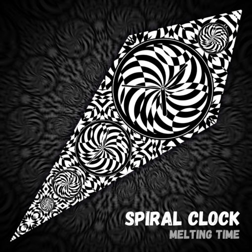 Spiral Clock - Psychedelic Black&White Ceiling Decoration Canopy - Design Preview