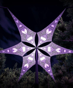 HourGlass - Psychedelic UV-Reactive Ceiling Decoration Canopy 6 Petals