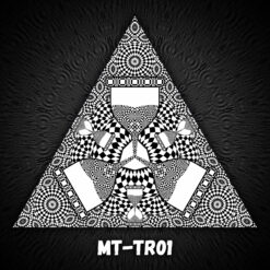 Melting Time - Triangle Design - TR01 - Black&White-Print on Stretchable Lycra