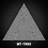 Melting Time - Triangle Design - TR03 - Black&White-Print on Stretchable Lycra
