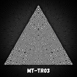 Melting Time - Triangle Design - TR03 - Black&White-Print on Stretchable Lycra