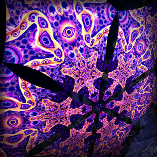 Abracadabra - Hexagram DM02 - Psychedelic UV-Canopy - 3D-Preview