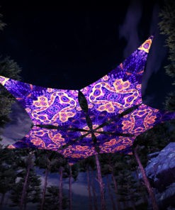 Abracadabra - Hexagram DM03 - Psychedelic UV-Canopy - 3D-Preview