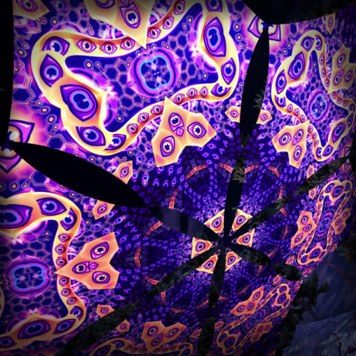 Abracadabra - Hexagram DM03 - Psychedelic UV-Canopy - 3D-Preview