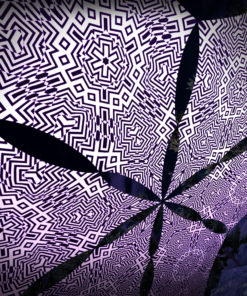 Melting TIme - Hexagram DM03 - Psychedelic Black&White-Canopy - 3D-Preview