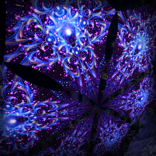 Enlightenment - Hexagram DM02 - Psychedelic UV-Canopy - 3D-Preview