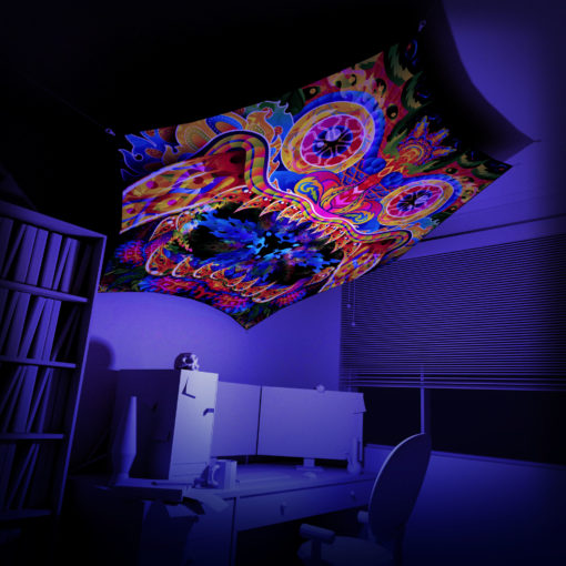 Barong - Hexagon HX01 - Psychedelic UV-Reactive Canopy Part - 3D preview
