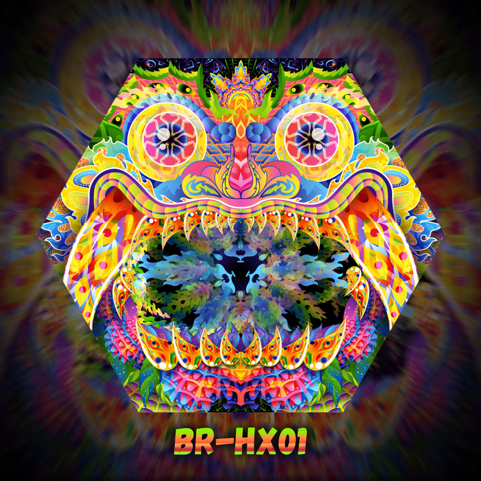 Barong - Hexagon Design - HX01 - UV-Print on Stretchable Lycra