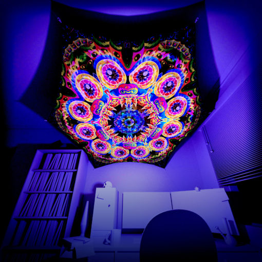 Barong - Hexagon - BR-HX02 - Psychedelic UV-Reactive Canopy Part - 3D preview
