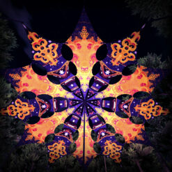 Winter Tale - Fire Fox & Murbuz - Psychedelic UV-Reactive Canopy - 12 petals set - 3D-Preview