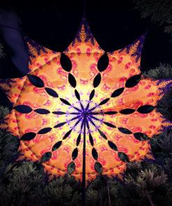 Winter Tale - Fire Fox - Psychedelic UV-Reactive Canopy - 12 petals set - 3D-Preview