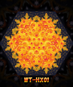 Winter Tale - Hexagon Design - WT-HX01 - UV-Print on Stretchable Lycra