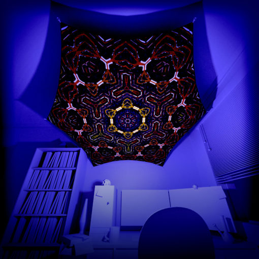 Winter Tale - Hexagon - WT-HX02 - Psychedelic UV-Reactive Canopy Part - 3D preview