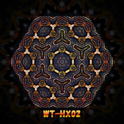 Winter Tale - Hexagon Design - WT-HX02 - UV-Print on Stretchable Lycra