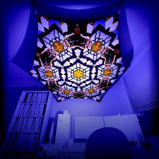 Winter Tale - Hexagon - WT-HX03 - Psychedelic UV-Reactive Canopy Part - 3D preview