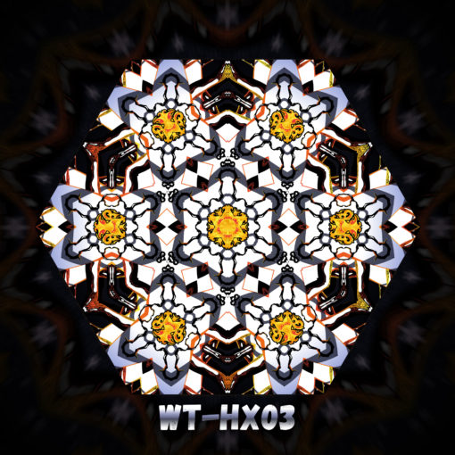 Winter Tale - Hexagon Design - WT-HX03 - UV-Print on Stretchable Lycra
