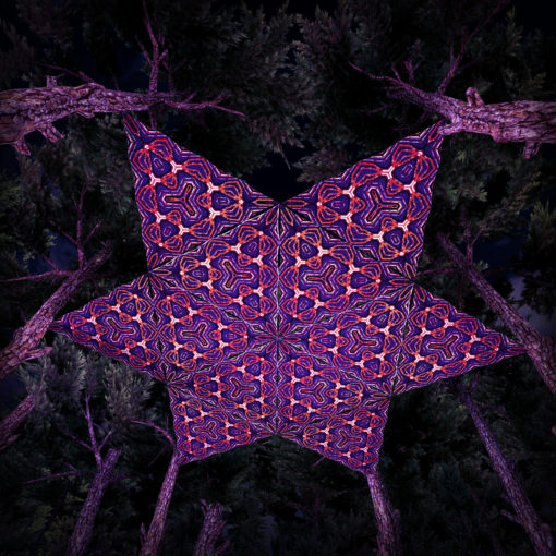 Winter Tale UV-Triangles WT-TR02 - 12 Pieces - UV-Reactive Psychedelic Party Decoration - 3D Preview