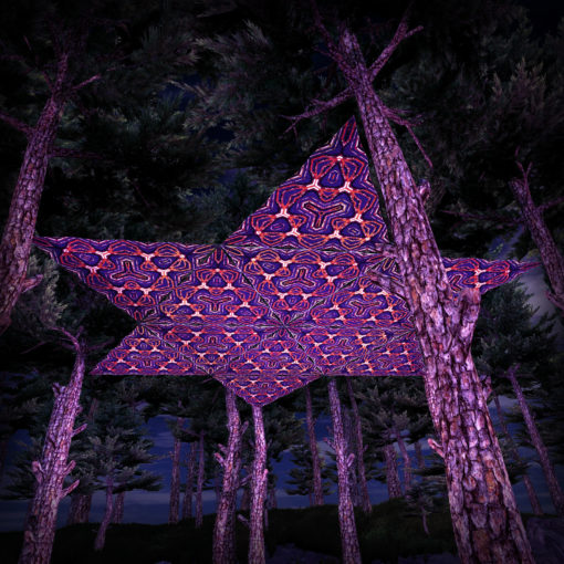 Winter Tale UV-Triangles WT-TR02 - 12 Pieces - UV-Reactive Psychedelic Party Decoration - 3D Preview