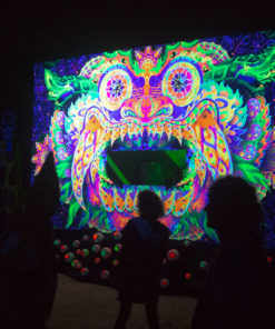 Barong - Psychedelic UV-Reactive DJ Booth - Psytrance Party Decoration