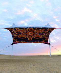 Abracadabra Sunshade – Psychedelic UV-Reactive Camping Tent - 3D-Preview