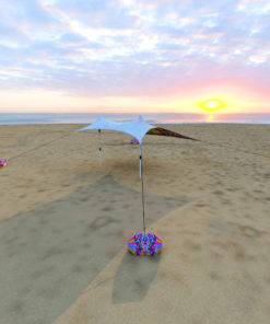 Lord Hanuman Sunshade – Psychedelic UV-Reactive Camping Tent - 3D-Preview
