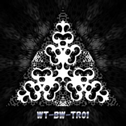 Winter Tale - WT-BW-TR01 - Black Dragons - Psychedelic Black&White Ceiling Decoration Canopy - Triangle Design Preview