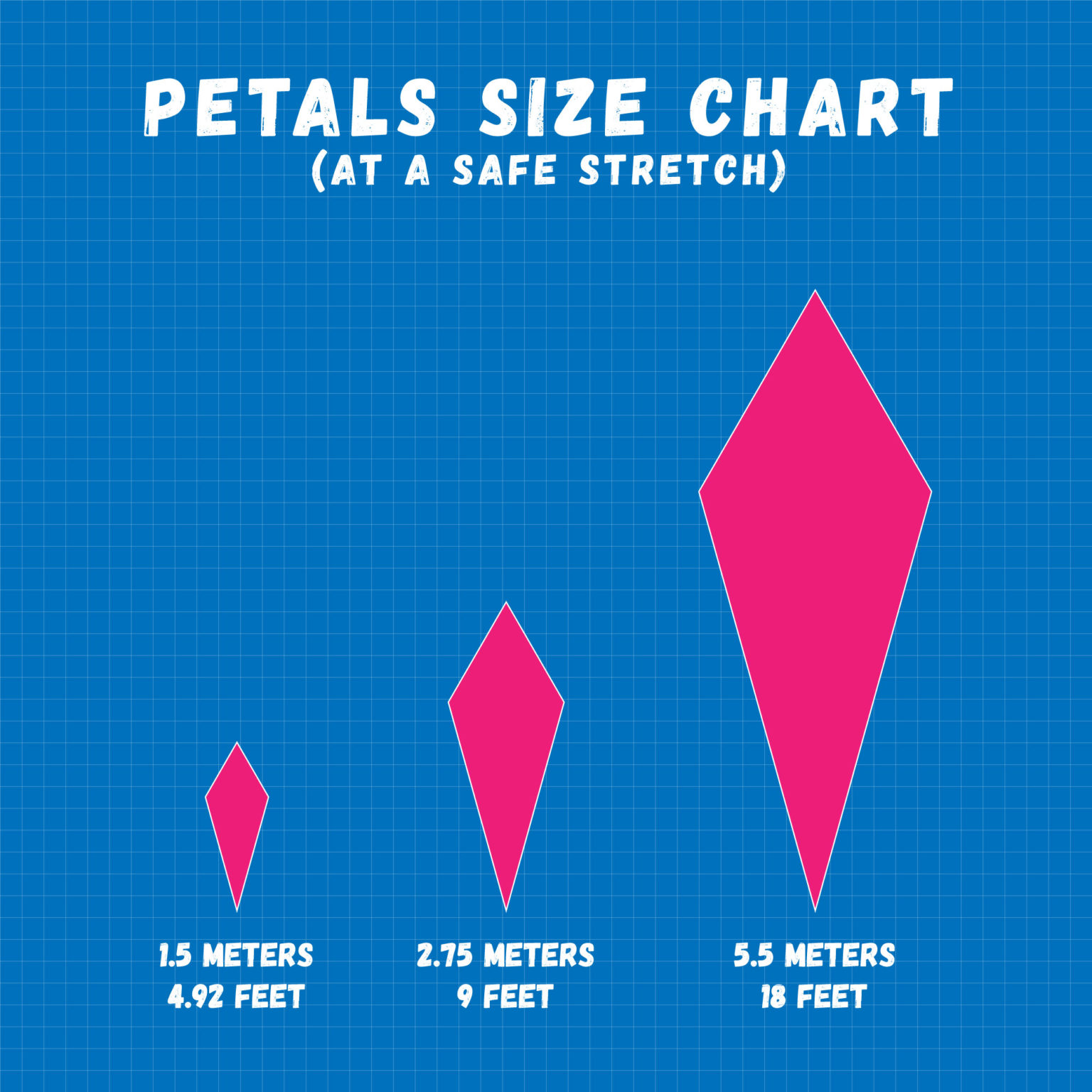 Petals Size Chart