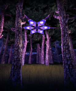 Magic Mushroom Werewolves - Jaws - Psychedelic UV-Reactive Canopy - 6 petals set - 3D-Preview