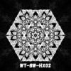 Winter Tale - WT-BW-HX02 - Psychedelic Black&White Hexagon - Design Preview