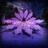 Abracadabra "Central Eye & Two Stars" Psychedelic UV-Reactive DJ-Stage 12 UV-Petals Set - 3D-Preview