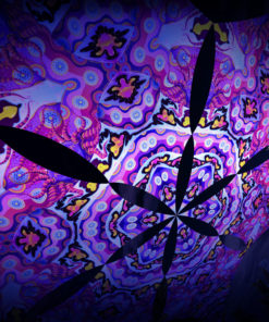 Lord Ganesha - Hexagram GN-DM03 - Psychedelic UV-Canopy - 3D-Preview