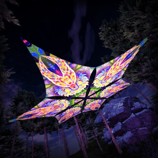 Barong - Hexagram BR-DM02 - Psychedelic UV-Canopy - 3D-Preview