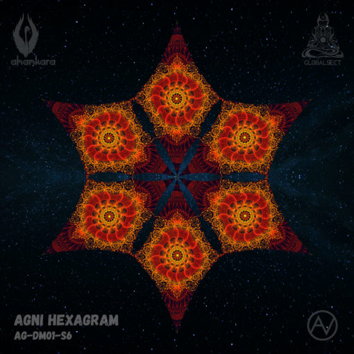 Agni - Hexagram AG-DM01 - Psychedelic UV-Canopy - Top View