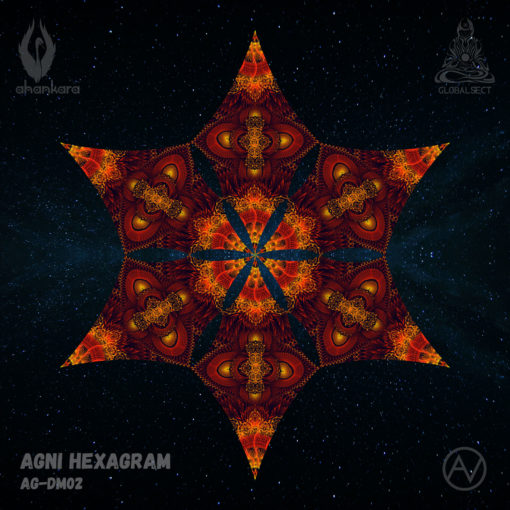 Agni - Hexagram AG-DM02 - Psychedelic UV-Canopy - Top View