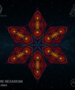 Agni - Hexagram AG-DM03 - Psychedelic UV-Canopy - Top View