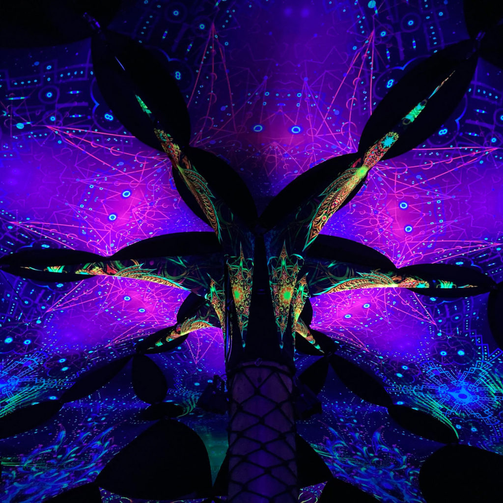 UV-Decorations at Neurotrition's trance party in the UK