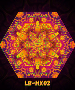 LB-HX02- UV-Hexagon - Psychedelic UV-Reactive Ceiling Decoration Element - Design Preview