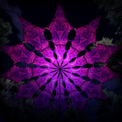 Sacred Vine - Psychedelic UV-Reactive Ceiling Decoration Canopy 12 Petals - 3D-Preview