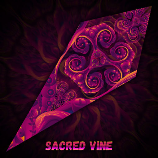 Sacred Vine - UV-Petal - Psychedelic UV-Reactive Ceiling Decoration Element - Design Preview