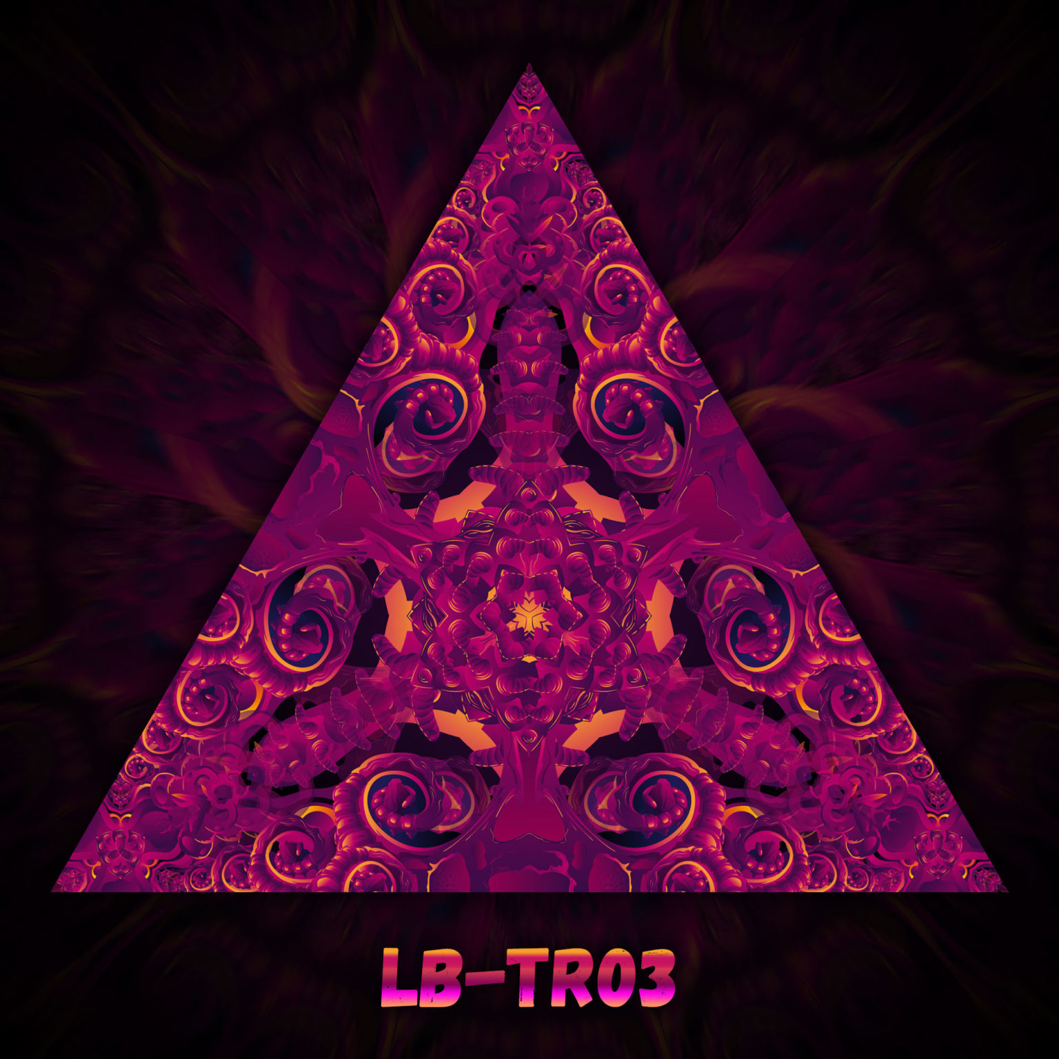 LB-TR03- UV-Triangle - Psychedelic UV-Reactive Ceiling Decoration Element - Design Preview
