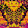 "Let it Be" - UV-Reactive Trippy Tapestry Backdrop